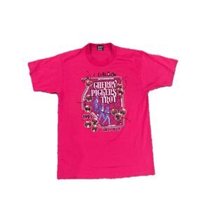 Vintage 1993 Cherry Pickers  Trot Size Large 50/50 Tee Spokane Green Bluff